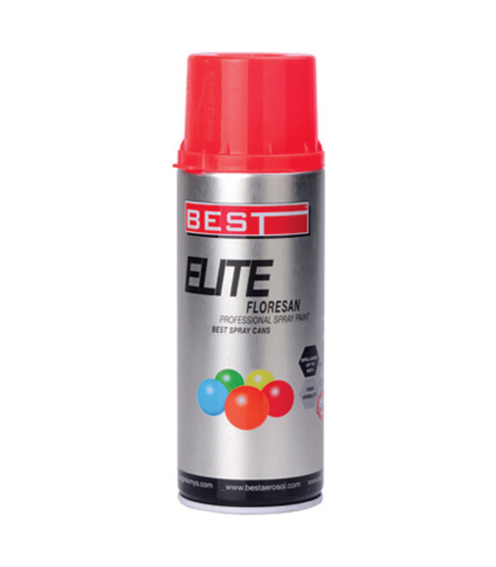 ürün foto 700x800 (21) Best Elite Floresan Sprey Boya Kırmızı 400ml - Görsel 1